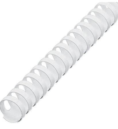 doos 100 spiralen plastiek wit 16 mm (101-120p)