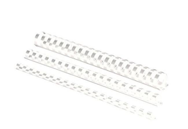 doos 100 spiralen plastiek wit 19 mm (121-150p)