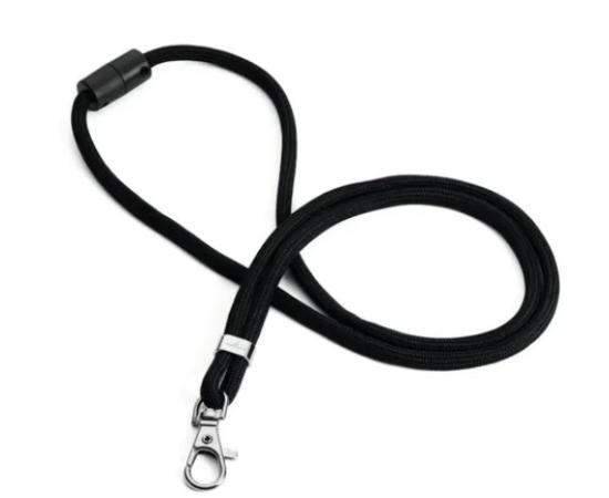 10 x textielkoord safety rPet 46 cm zwart karabijn