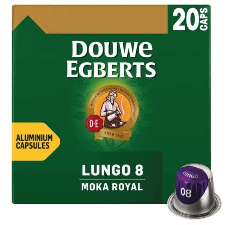 20 koffiecaps douwe egberts Lungo 8 Moka Royal