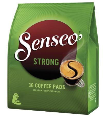 zakje 36 stuks koffie senseo pads strong
