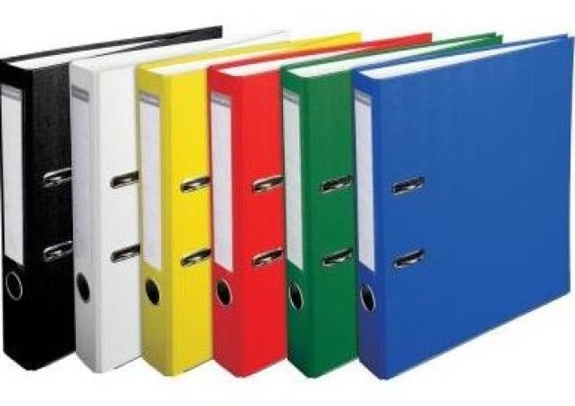 ordner plastiek ib A4 rug 75 mm blauw