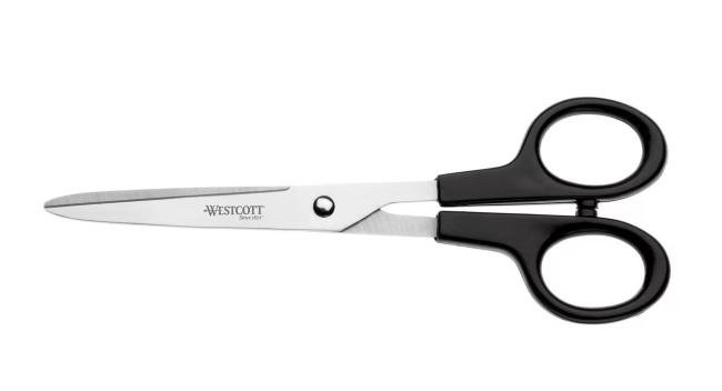 schaar Westcott 18 cm symm ogen zwart