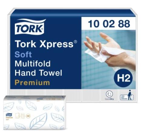 H2 Tork pk 21 x 110 handdoek multifold 34 x 21 cm