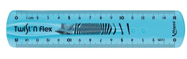 lat soepele plastiek twist 'n flex maped 15cm