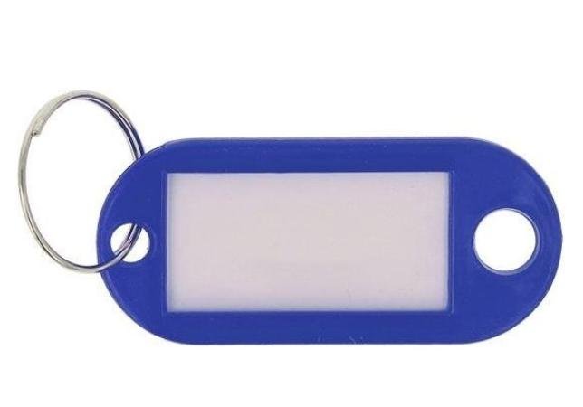 100 sleutelhanger westcott blauw eti 29x15mm