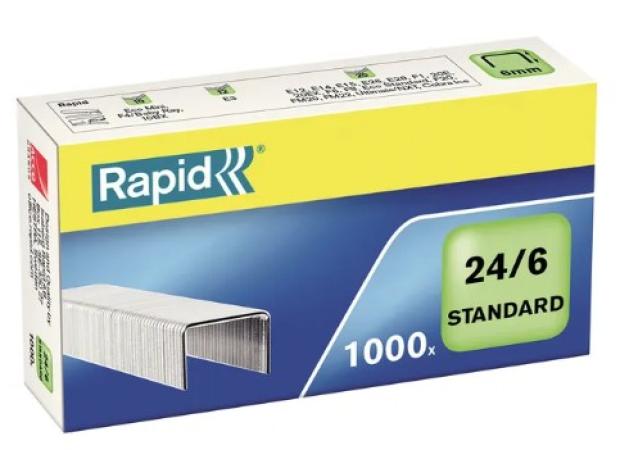 1000 nietjes rapid 24/6 gegalvaniseerd