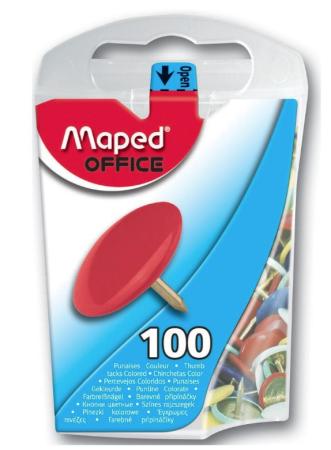 doos 100 punaises maped assorti