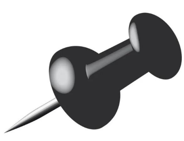 doos 40 push pins zwart