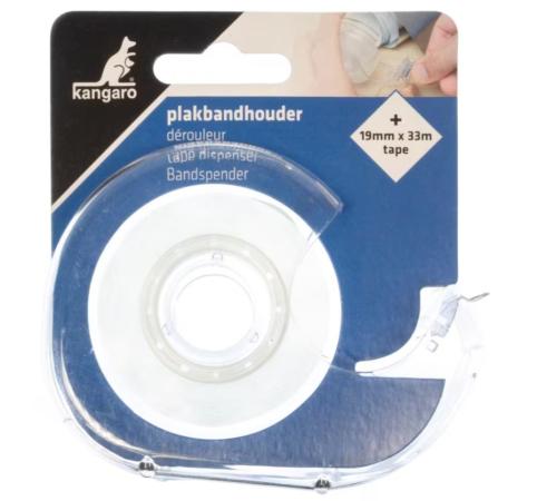 kangaro hand plakband afroller 19 mm x 33 m+ 1 rol