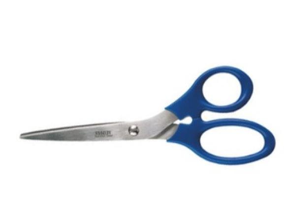 schaar esselte blauw 18,5 cm assym ogen rechtshand
