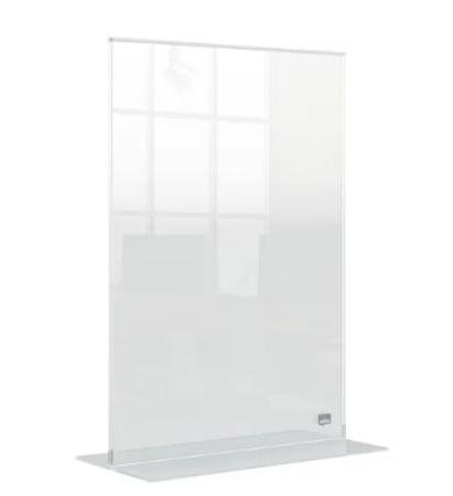nobo folderhouder op T-voet acryl A4