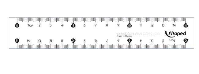 lat plastiek maped 15 cm