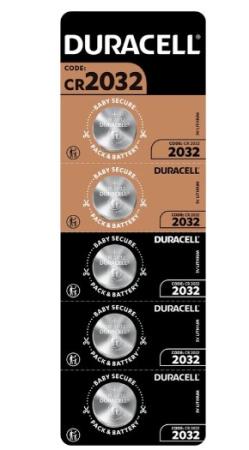 pak 5 knopcel duracell CR2032