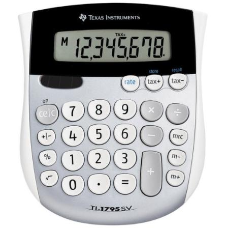 rekenmachine texas ti 1795sv 8 digits 14x12cm