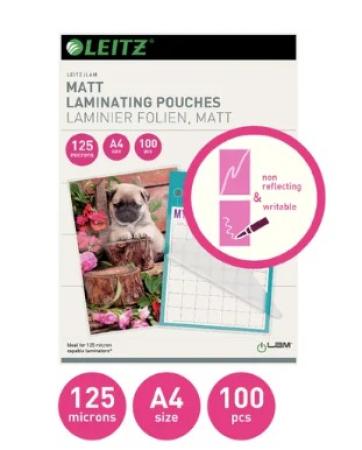 100 Leitz Eva lamineerhoes A4 125 mic MAT