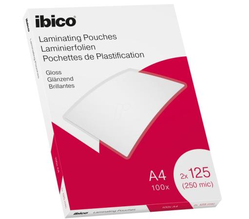 100 Ibico Value lamineerhoes A4 125 mic glanzend
