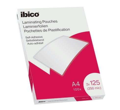 100 Ibico lamineerhoes A4 125mic glans zelfklevend