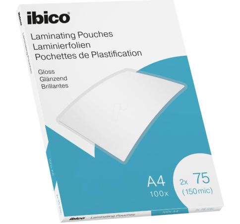 100 Ibico Value lamineerhoes A4 75 mic glanzend