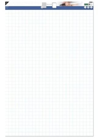 50v flipchart papierblok 65x100 R/V blanc/geruit