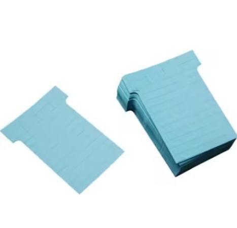 pak 100 t-fiches nobo index 2 blauw 60x85mm
