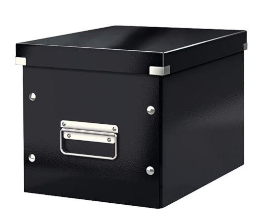 leitz click en store kubus medium 24x26x26cm zwart