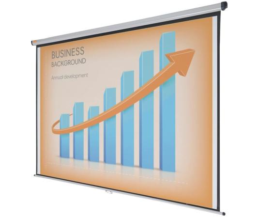 wandprojectiescherm Nobo 4:3 240 x 180 cm