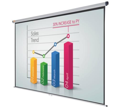 wandprojectiescherm Nobo 16:10  240 x 160 cm