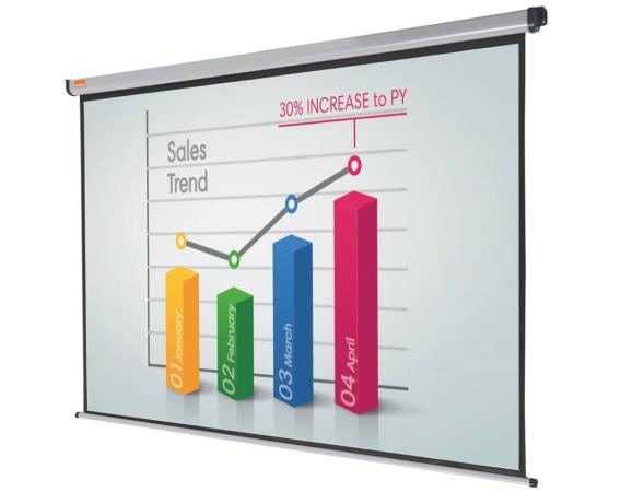 wandprojectiescherm Nobo 16:10  200 x 135 cm