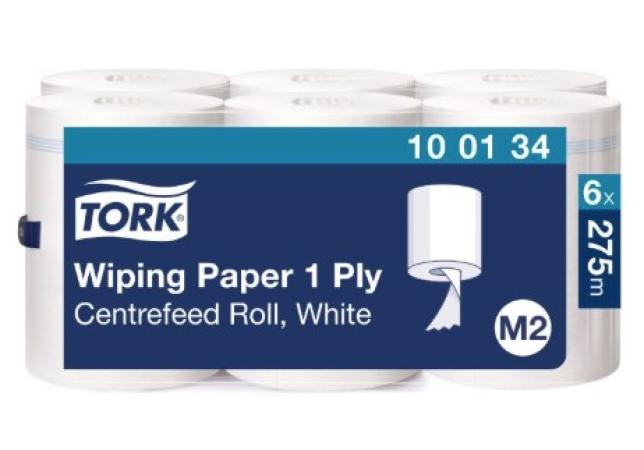 M2 Tork handdoekrol 1-lgs 275 m wit 6x