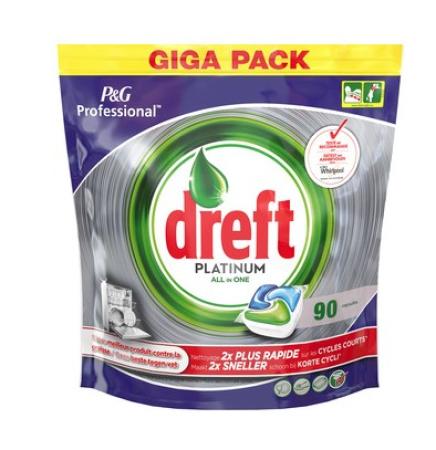 dreft vaatwastablet All in one Platinum 90 tabs