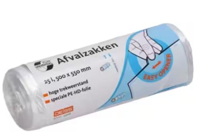 rol 50 vuilniszakjes 50 x 55 cm 7 micron 25 L