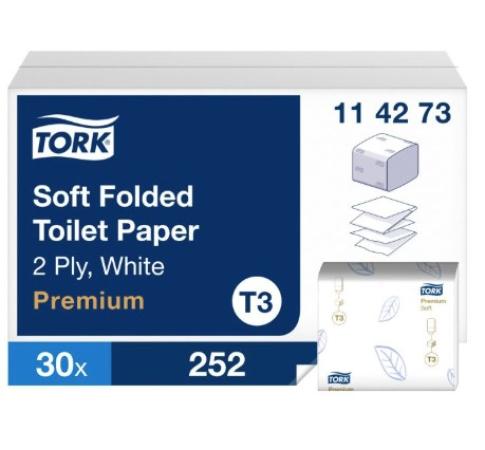 T3 Tork toiletpapier los 95 x 110 mm 30 pakjes