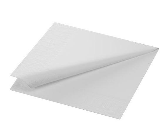 2000 serviet Duni wit 33 x 33 cm 2-laags