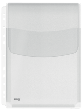 pak 5 u-map A4 harmonica pvc met flap transparant