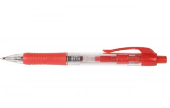 balpen Q-connect intrekbaar medium 0.7 mm rood