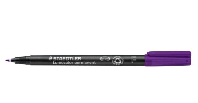 alcoholstift lumocolor 318 fijn 0.6 mm violet
