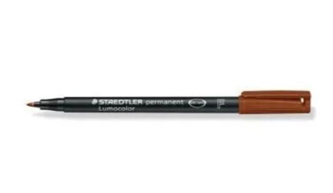 alcoholstift lumocolor 318 fijn 0.6 mm bruin