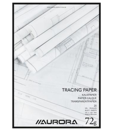 20 vel kalkpapier 297 x 297 mm 72 gr