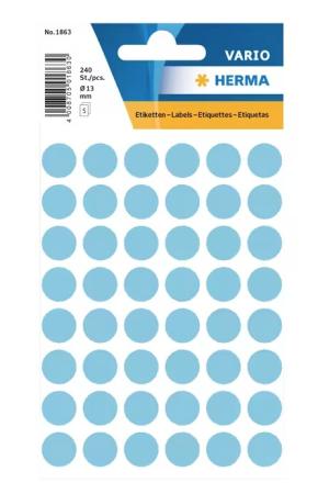5 vel etiketten Herma diam 13 mm 48/v blauw