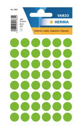 5 vel etiketten Herma diam 13 mm 48/v groen