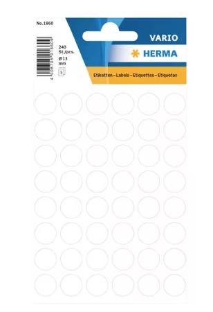 5 vel etiketten Herma diam 13 mm 48/v wit