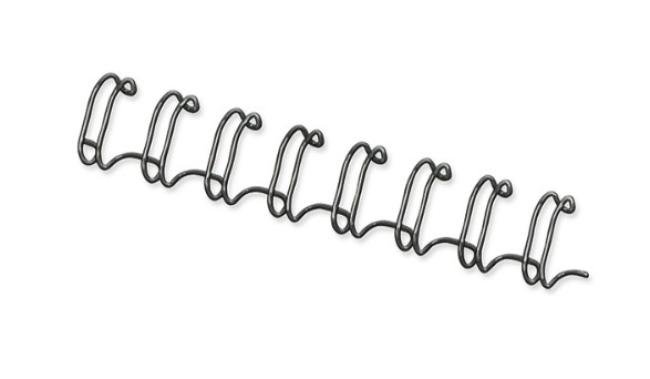 doos 100 metalen spiralen 6 mm zwart (1-35p)