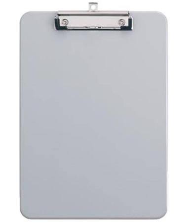 klemplaat kunststof onbreekbaar grijs A4 Maul