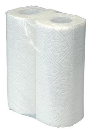 pak van 2 keukenrollen wit