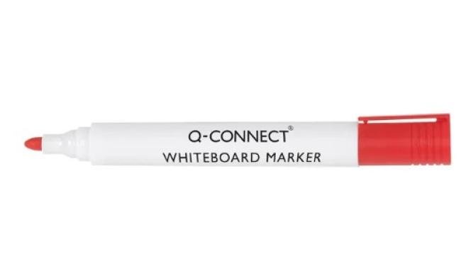 witbordstift Q-Connect ronde punt 2 - 3 mm rood