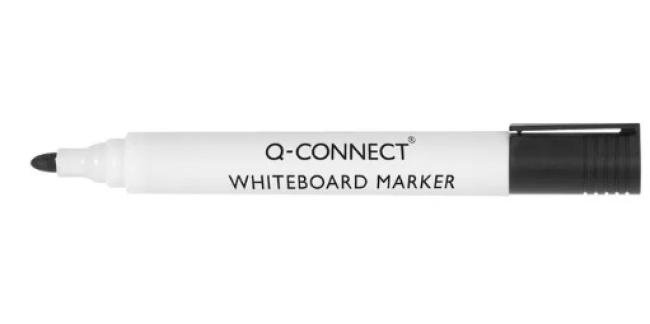 witbordstift Q-Connect ronde punt 2 - 3 mm zwart