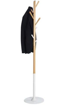 kapstok alba Tree 8  houten haken witte voet