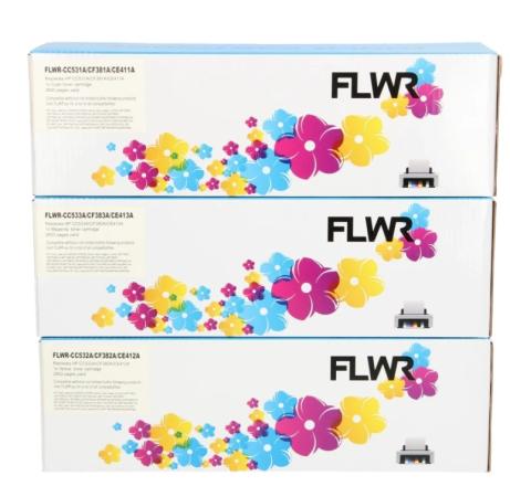 FLWR toner HP CF381/382/383 312A 3 kleuren C/M/Y