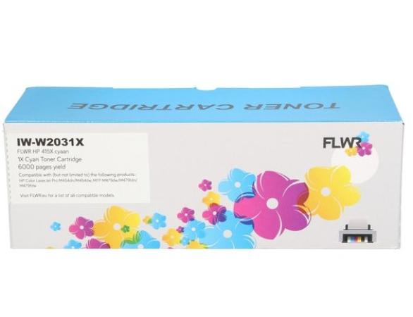 FLWR toner HP W2031X cyaan 6000 pag 415X